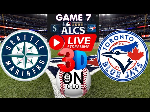 Thumbnail for 🔴Seattle Mariners vs Toronto Blue Jays Game 7 ALCS. Live MLB Baseball. Play by Play, 3D Presentation