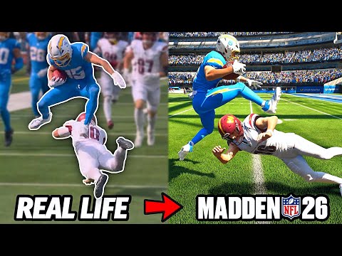 Thumbnail for I Recreated TOP PLAYS From NFL Week 5 in Madden 26!
