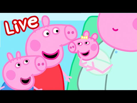 Thumbnail for Peppa Pig NEW BABY EVIE Episodes LIVE 🍼 Evie Pig's BEST Moments 🥹 Watch EVIE Now! 💛 Kids Cartoons