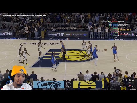 Thumbnail for FlightReacts To THUNDER at PACERS | FULL GAME HIGHLIGHTS | October 23, 2025!
