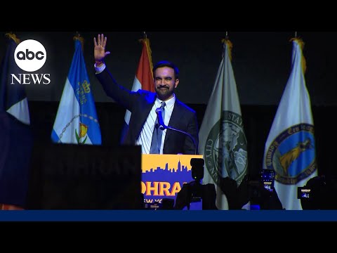 Thumbnail for FULL SPEECH: Zohran Mamdani's victory speech following historic NYC mayoral win