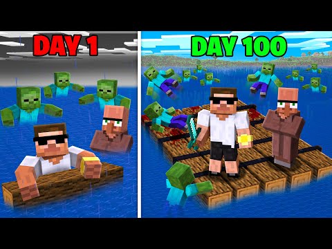 Thumbnail for Surviving Deadly Raft with Doorbin in Minecraft..