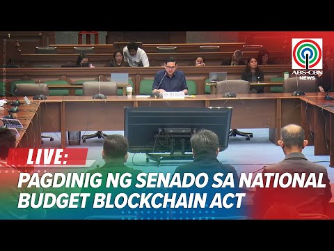 Thumbnail for LIVE: Senate hearing on the Philippine National Budget Blockchain Act