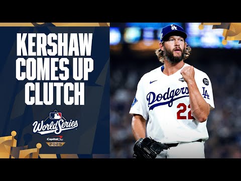 Thumbnail for HE'S STILL GOT IT! Clayton Kershaw gets out of a BASES LOADED jam in the top of the 12th inning! 😱