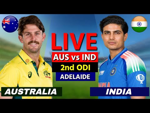 Thumbnail for Live: India vs Australia, 2nd ODI | IND vs AUS Live Match Today | Live Cricket Commentary | IND BAT