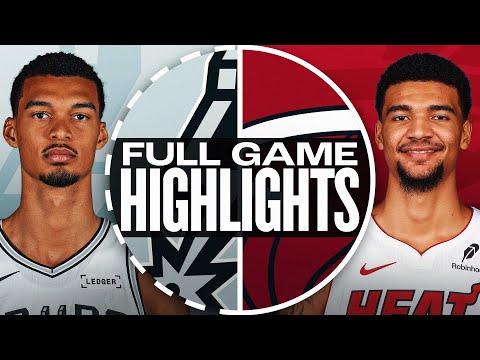 Thumbnail for SPURS at HEAT | FULL GAME HIGHLIGHTS | October 8, 2025