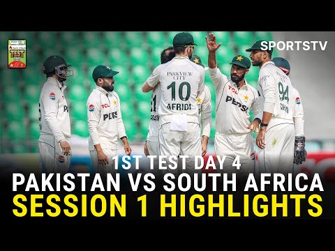 Thumbnail for Session 1 Highlights | Pakistan vs South Africa Test Series 2025 | 1st Test Day 4 | PCB | M3U1U