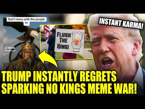 Thumbnail for Trump HUMILIATED After "No Kings" Meme War BACKFIRES!