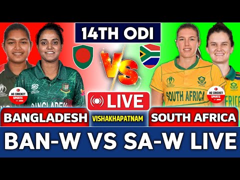 Thumbnail for 🔴Live: Bangladesh w vs South Africa w Match Analysis and  Discussion | Ban vs Sa 14th ODI Live