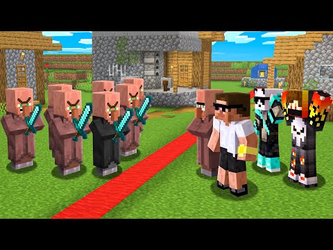 Thumbnail for Villagers SPLIT The Village in Half Against YouTubers !!