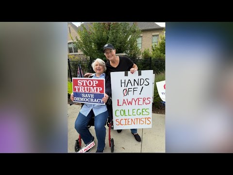 Thumbnail for Thousands march to Georgia State Capitol during 'No Kings' protests in metro Atlanta