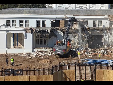 Thumbnail for Trump DEMOLISHES White House East Wing to build ballroom