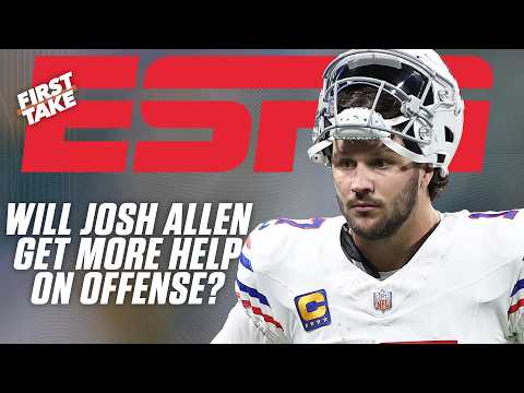 Thumbnail for Stephen A. says Josh Allen needs HELP 🗣️ 'You HAVE to get an additional weapon!' | First Take