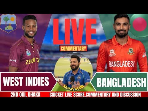 Thumbnail for Bangladesh vs West Indies | 1st ODI | Live Cricket Score & Commentary | BAN vs WI