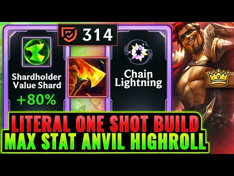 Thumbnail for 80% Shardholder: Godliest Draven Anvil Run // 1 Ability = 140% Current HP | League Arena Gameplay