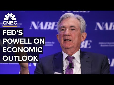 Thumbnail for Federal Reserve Chair Powell speaks at the NABE annual meeting on economic outlook — 10/14/25