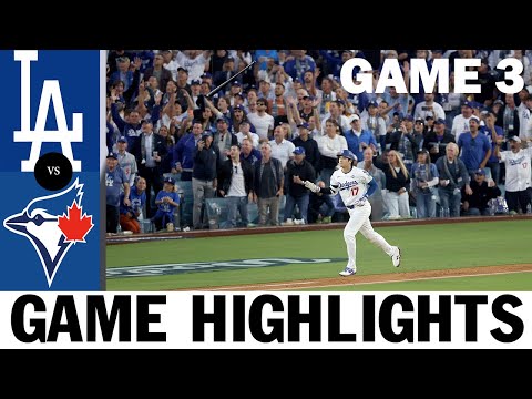 Thumbnail for Toronto Blue Jays vs Los Angeles Dodgers Highlights | World Series Game 3 (10/27/25) MLB Highlights