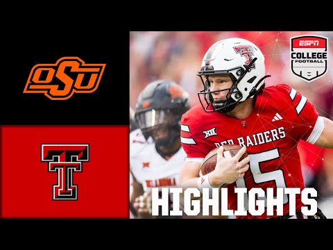 Thumbnail for Oklahoma State Cowboys vs. Texas Tech Red Raiders | Full Game Highlights | ESPN College Football