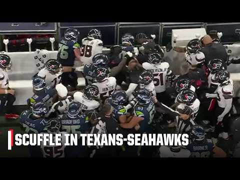 Thumbnail for SCUFFLE breaks out in Texans vs. Seahawks 😳 | NFL on ESPN