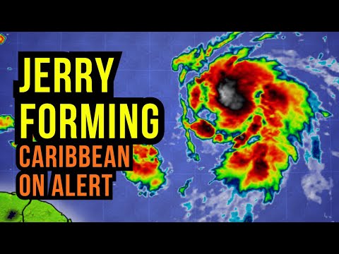 Thumbnail for Jerry Forming as it Approaches the Caribbean...