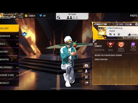 Thumbnail for Free Fire Max Live With Never Fold Gaming || Road To 1 Million🎯|| #freefirelive #shortsfeed