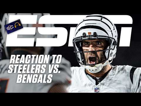 Thumbnail for FULL REACTION 🏈 Bengals win THRILLER vs. the Steelers on TNF 🐯 | SC with SVP