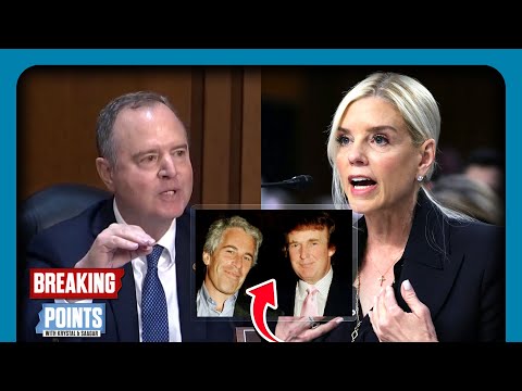 Thumbnail for Pam Bondi SQUIRMS On Trump FLAGGED In Epstein Files