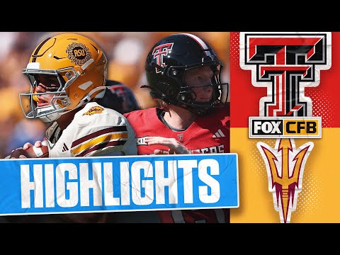 Thumbnail for No. 7 Texas Tech Red Raiders vs. Arizona State Sun Devils Highlights | FOX College Football