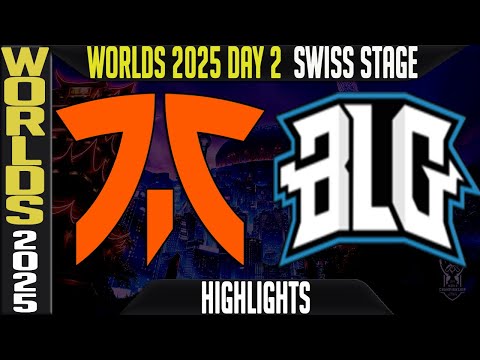 Thumbnail for FNC vs BLG Highlights | Worlds 2025 Day 2 Swiss Stage | Fnatic vs Bilibili Gaming