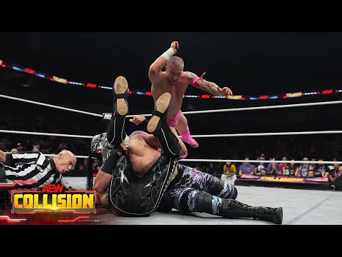 Thumbnail for Brodido & Briscoe vs Fletcher, Archer & Romero: MATCH HIGHLIGHTS! | AEW Collision, 10/15/25