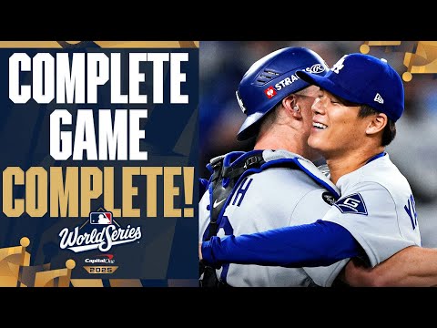 Thumbnail for FINAL 3 OUTS: Yoshinobu Yamamoto finishes the complete game for the Dodgers! | 山本由伸ハイライト