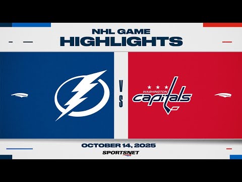 Thumbnail for NHL Game Highlights | Lightning vs. Capitals - October 14, 2025