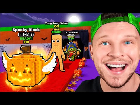 Thumbnail for 🔴Nouveau LUCKY BLOCK + Tung Tung Sahur ! (Admin Abuse Halloween)