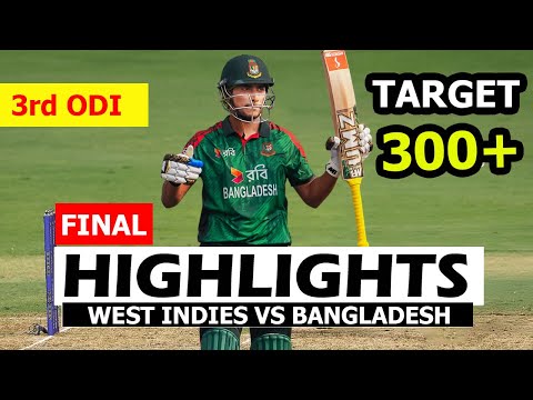 Thumbnail for Bangladesh VS West Indies 3rd ODI Match Highlights 2025 | BAN VS WI