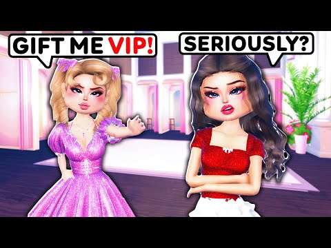Thumbnail for This Spoiled Brat *DEMANDED VIP*... So I Got Revenge in Dress to Impress!