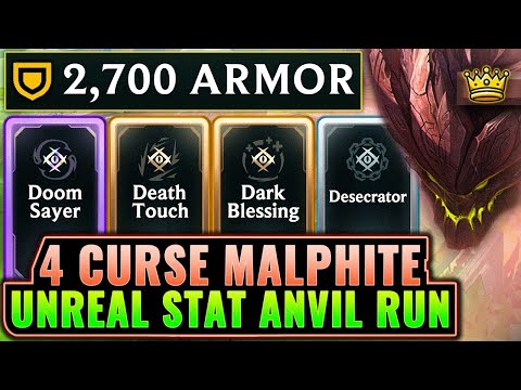 Thumbnail for 1 in Bazillion Odds: 4 Curse Augments + Ridiculous 2700 Armor Stat Anvil Run | League Arena Gameplay