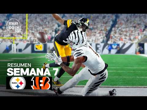 Thumbnail for Pittsburgh Steelers vs. Cincinnati Bengals | Resumen NFL en español - Semana 7 | NFL Highlights 2025
