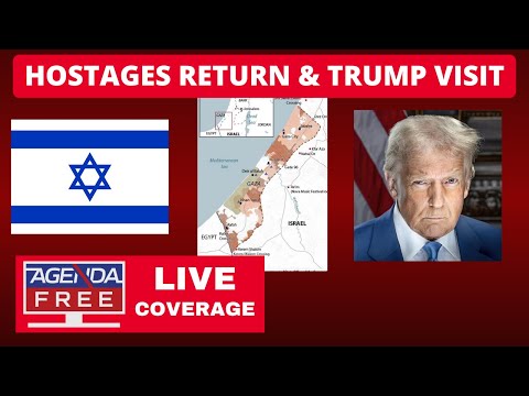 Thumbnail for Hostages Return to Israel & Trump Visits Middle East - LIVE Breaking News Coverage (Gaza Updates)