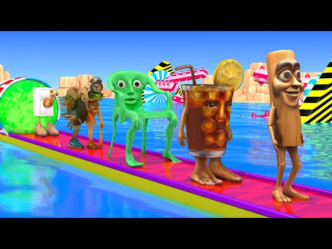 Thumbnail for Long Slide Game With Cow Elephant Gorilla Hippopotamus Tiger 3d Animal Game Funny 3d Animals