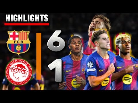 Thumbnail for Barcelona vs olympiacos 6-1 — All Goal and highlights