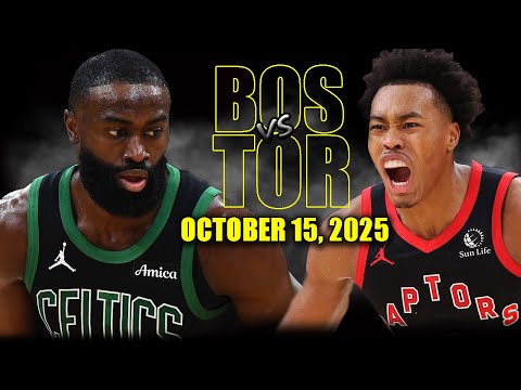 Thumbnail for Boston Celtics vs Toronto Raptors Full Game Highlights - October 15, 2025 | NBA Preseason