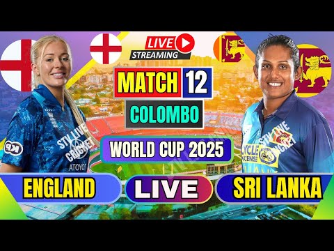 Thumbnail for LIVE England Women vs Sri Lanka Women 12th Match | live sl vs eng women | live cricket match
