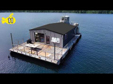 Thumbnail for Transforming The Exterior Of Our Navy Barge Houseboat (ep 11)