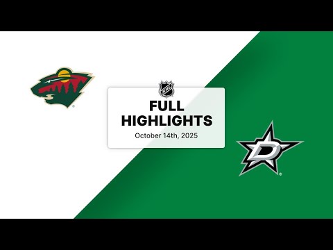 Thumbnail for NHL Highlights | Wild vs. Stars | October 14, 2025