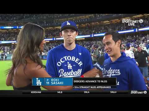 Thumbnail for Roki Sasaki Reacts to Closing Out Reds in WC, First Dodgers Postseason Appearance, New Role!