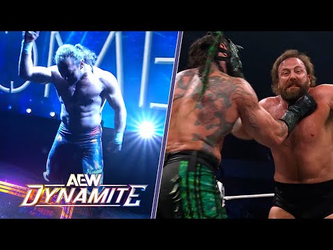 Thumbnail for AEW Dynamite HIGHLIGHTS: Kenny Omega & Jurassic Express vs Don Callis Family | 10/15/25