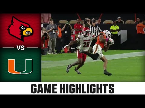 Thumbnail for Louisville vs. Miami Game Highlights | 2025 ACC Football
