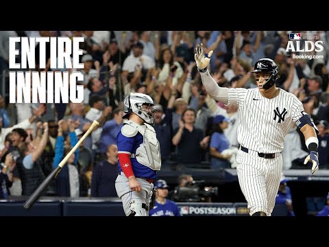 Thumbnail for FULL INNING: Aaron Judge hits a MASSIVE home run for the Yankees to tie ALDS Game 3 vs. Blue Jays! 💪