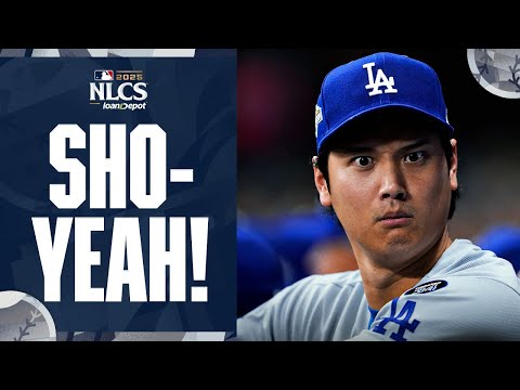 Thumbnail for Shohei Ohtani with his first hit, RBI AND stolen base of the NLCS! 🤩 | 大谷翔平 ハイライト
