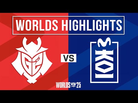 Thumbnail for G2 vs MKOI Highlights | Worlds 2025 Swiss Stage | G2 Esports vs Movistar KOI